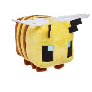 Minecraft Bee Plush Pillow Buddy - 8" Yellow Soft Toy NWT